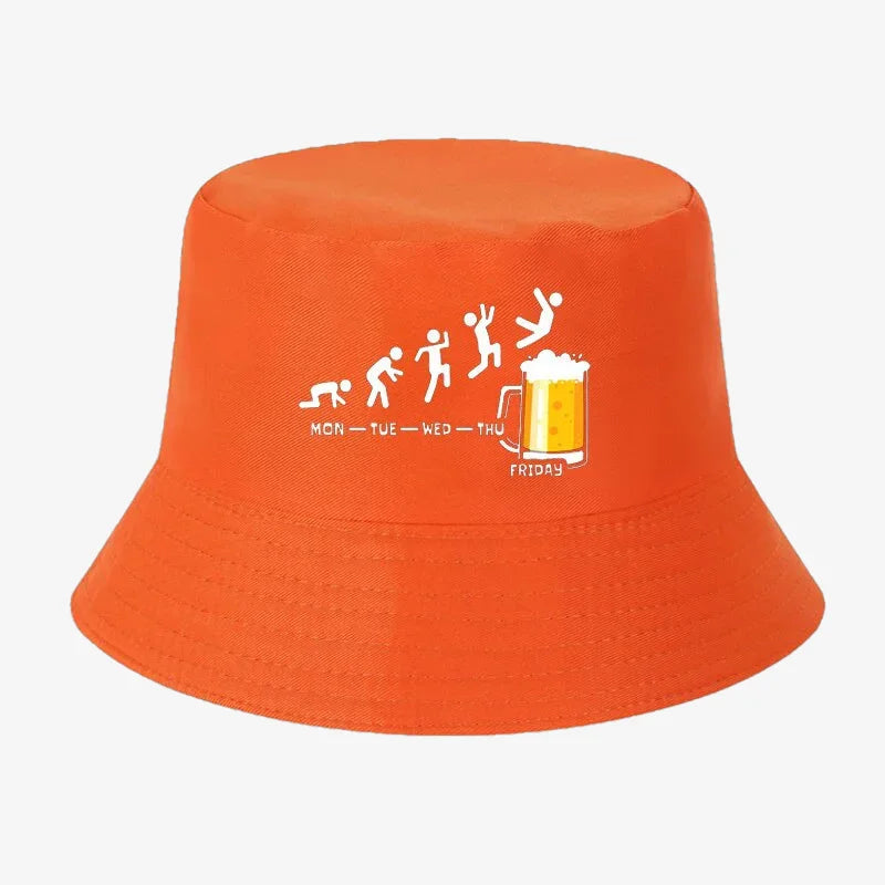 Chapeau bob beer orange