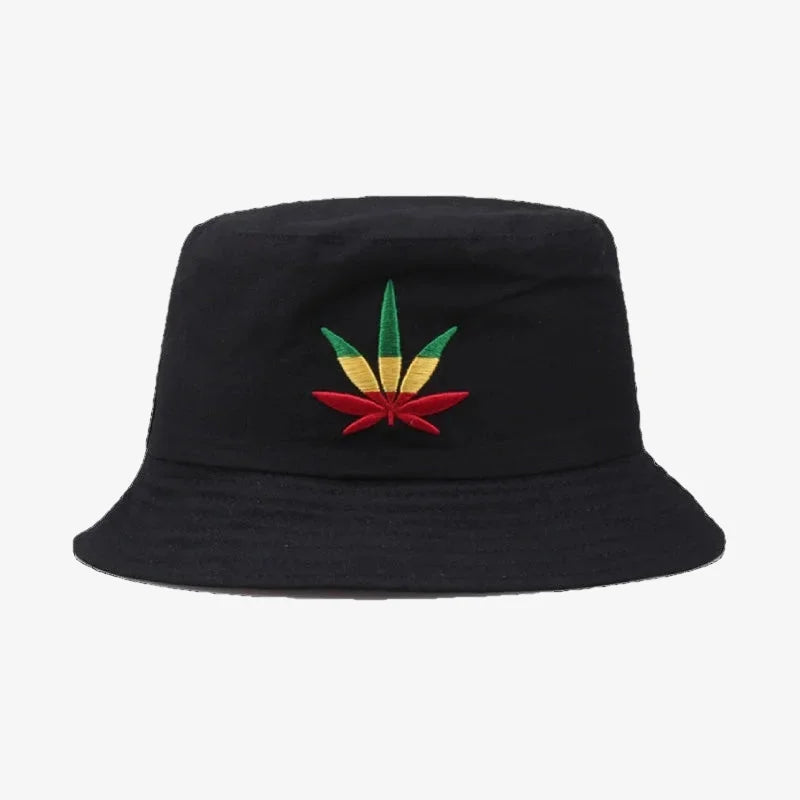 Chapeau bob cannabis rouge