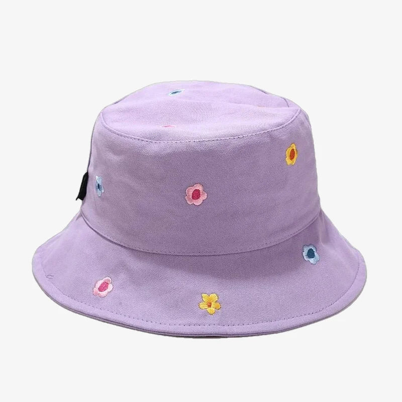 Chapeau bob chapeau fleur violet