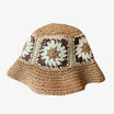 Chapeau bob en crochet marron