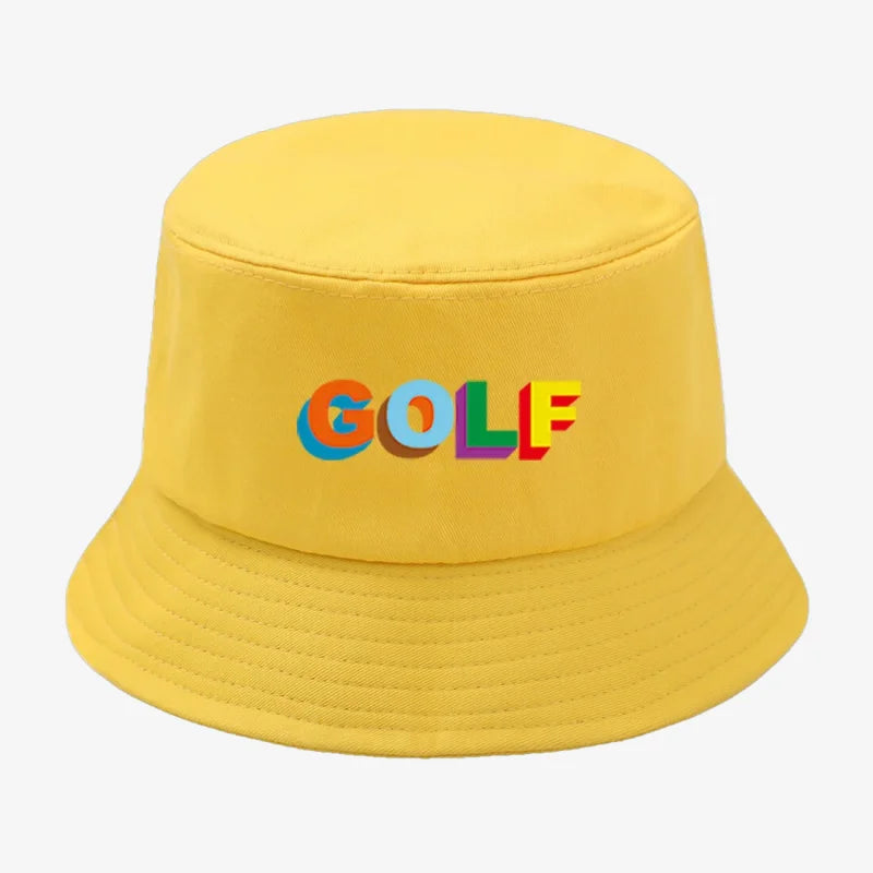 Chapeau bob golf jaune