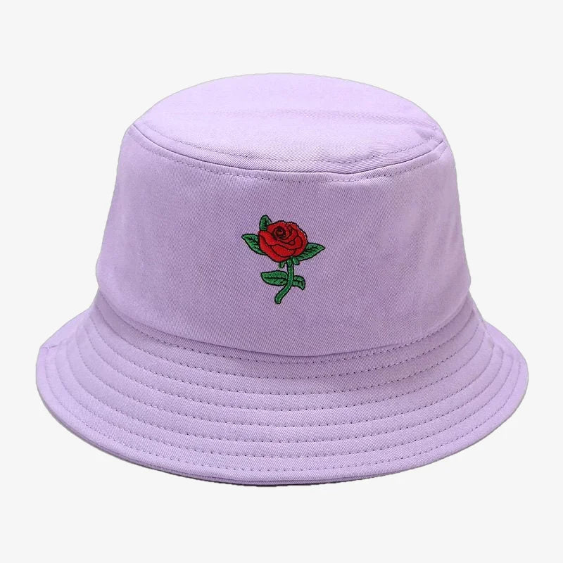 Chapeau bob rose rouge violet