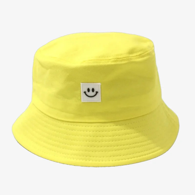 Chapeau bob smiley jaune