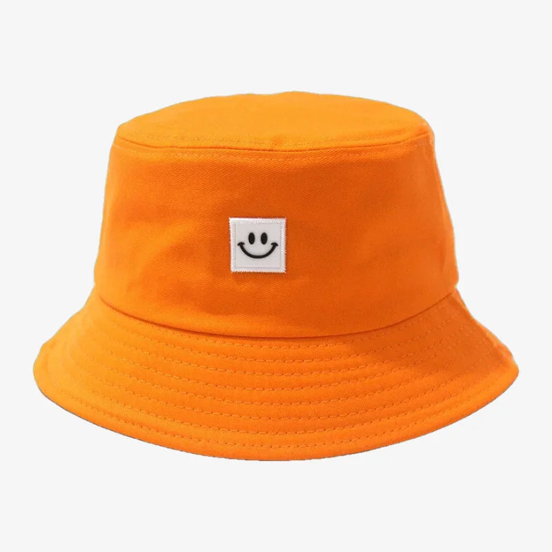 Chapeau bob smiley orange