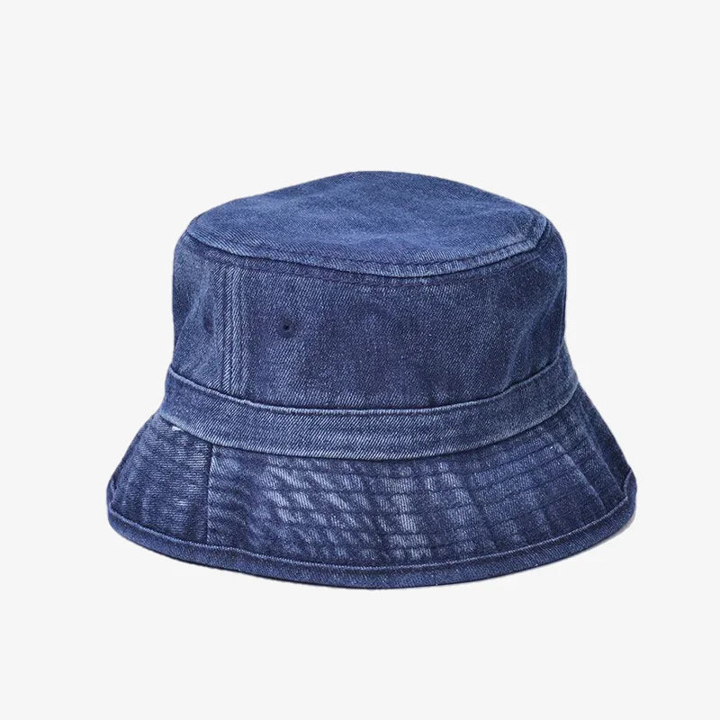 Chapeau chapeau bob en jean bleu foncé