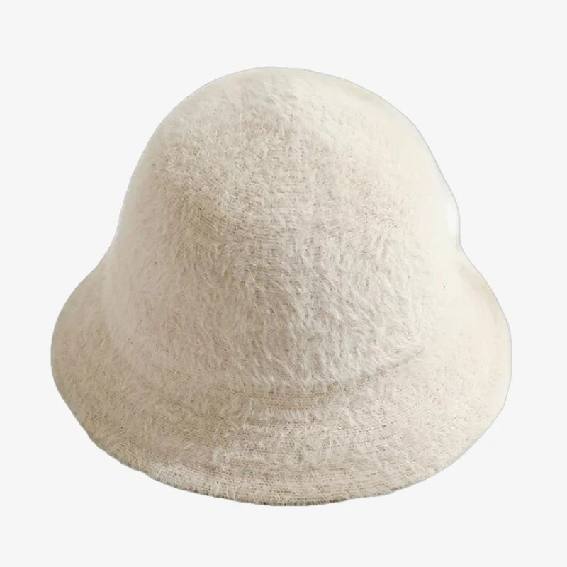 Chapeau chapeau bob femme hiver beige