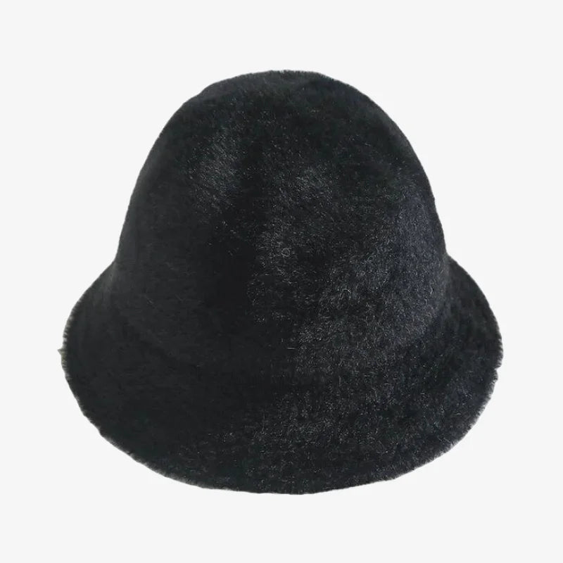 Chapeau chapeau bob femme hiver noir
